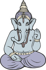 Ganesha god illustration