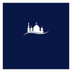 the unique of mosque background vector design