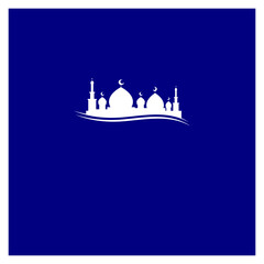 the unique of mosque background vector design