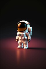 Adorable Astronaut Funko: Explore the Cosmos with this Charming Illustration