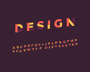 Contemporary Edgy Designer Font Set - italic version