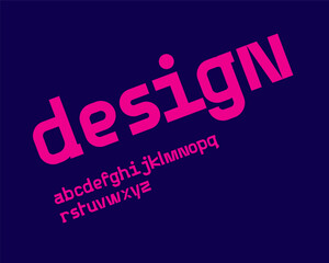 Classy modern designer font set