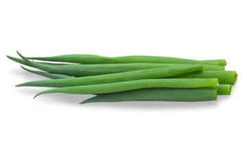 Bunch of green onion isolated on transparent background.