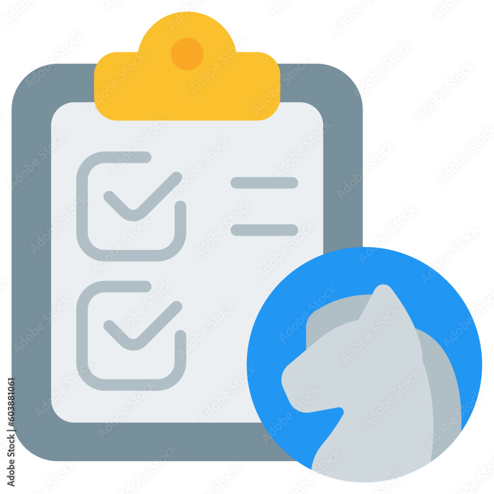 Sticker purpose flat icon