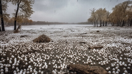 hail storm natural disaster climate change