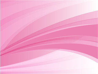 淡いライトカラーのウェーブ流線形抽象背景素材_ピンク