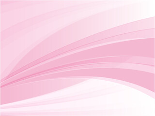 淡いライトカラーのウェーブ流線形抽象背景素材_ライトピンク