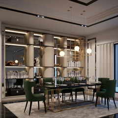 3D Render Modern House Design