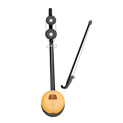 Traditional Korea Music Instrument Illustration Vector Clipart Cartoon