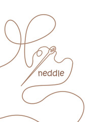 Alphabet N For Neddle Vocabulary School Coloring Pages for Kids and Adult