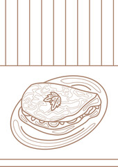 Alphabet O For Omelette Vocabulary School Coloring Pages for Kids and Adult