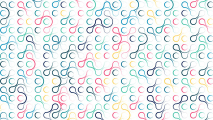 Trendy colorful geometric seamless pattern. Repeat background design in Scandinavian culture style. Tender clove seamless pattern design. Retro geometric mosaic background