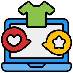 feedback outline color icon