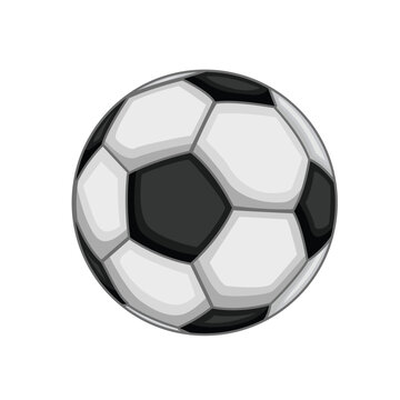 Soccer Ball Sport Outdoor Activity Illustration Vector Clipart Cartoon
