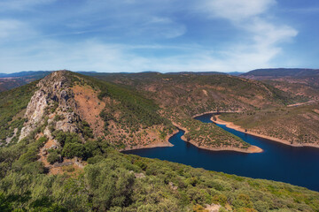 Monfrague National Park, Extremadura, Spain. The confluence of the rivers Tagus and Tietar.