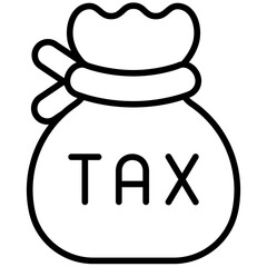 money bag outline icon