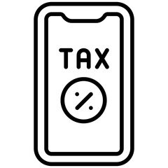 smartphone outline icon