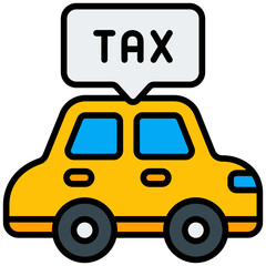 car outline color icon