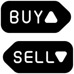 trading glyph icon