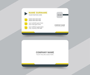 Medical health care modern doctor or personal business card design template