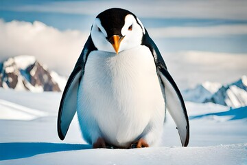 Obraz premium penguin in polar regions