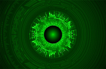 eye cyber circuit future technology concept background
