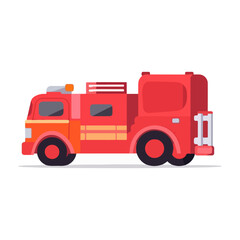 fire truck emergency water vector