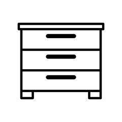 Cabinet icon vector on trendy design