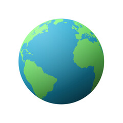 3d planet earth icon. globe on gray background. Earth Elements by Google Earth.