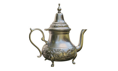 antique Moroccan copper jug - obrazy, fototapety, plakaty