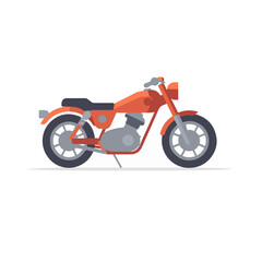 motorcycle classic retro custom vector