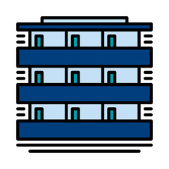 Filled Line Flat design vector icon design vector line icon svg