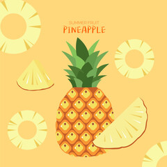 Summer fruit Pineapple