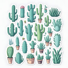 Captivating Cactus Vase Art
