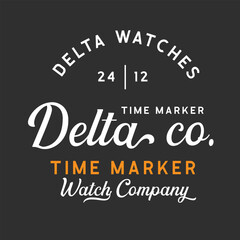 vintage watch logo industry