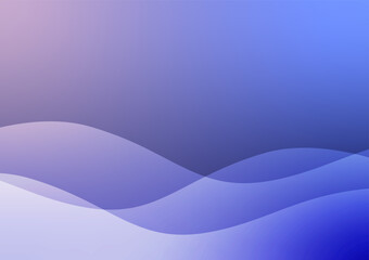 Blue line waves classic style cover abstract background