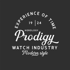 vintage watch logo industry