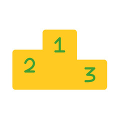Simple Flat PODIUM design vector icon design vector line icon svg