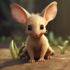 Cute aardvark character for children made with Generative AI