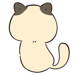 Cute cat family. Wish you happy on international cat day.