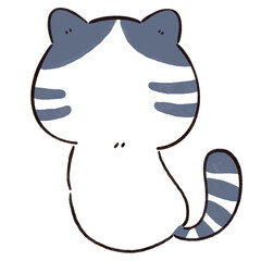 Cute cat family. Wish you happy on international cat day.