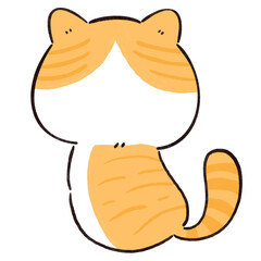 Cute cat family. Wish you happy on international cat day.