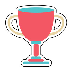 Sticker TROPHY design vector icon design vector line icon svg