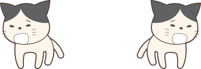 気持ち悪くて吐きそうな猫