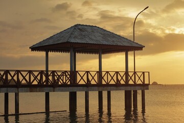 Beachside huts to enjoy the view