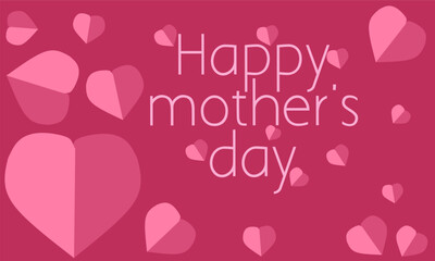 simple and beautiful background design with mother's day theme.