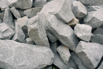 Stone for construction purposes. White stone, background, texture