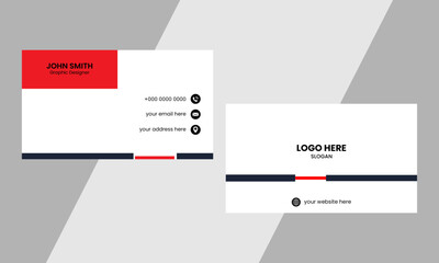 Creative and Clean Business Card Template.simple business card design