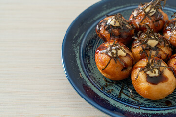 Takoyaki ball dumplings or Octopus balls
