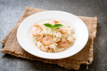 italian risotto with shrimps